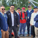 A group photo of those on the Grain Elevator tour.