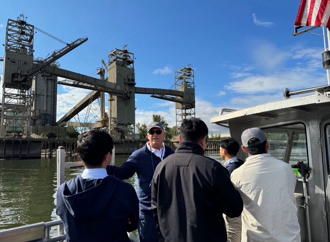 A view of the Grain Elevator tour in action.