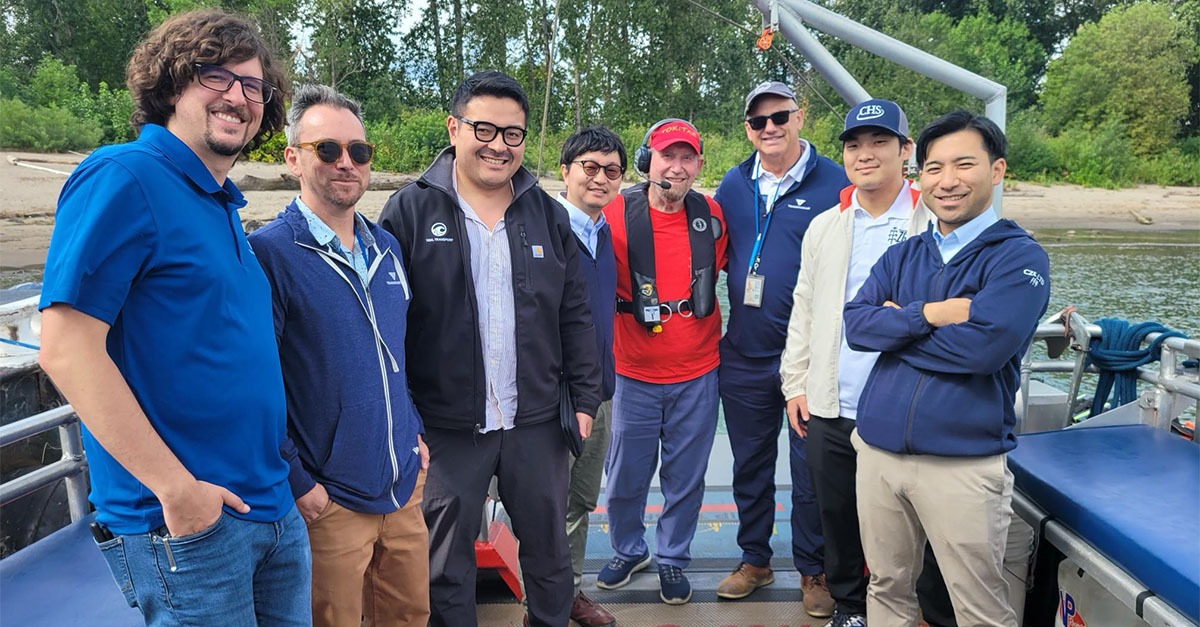 A group photo of those on the Grain Elevator tour.