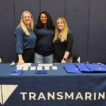 Transmarine Navigation Corporation booth at the California Maritime Academy’s 2025 Spring Career Fair